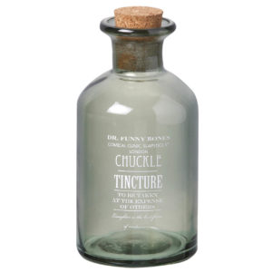 Green Glass Chuckle Tincture Bottle